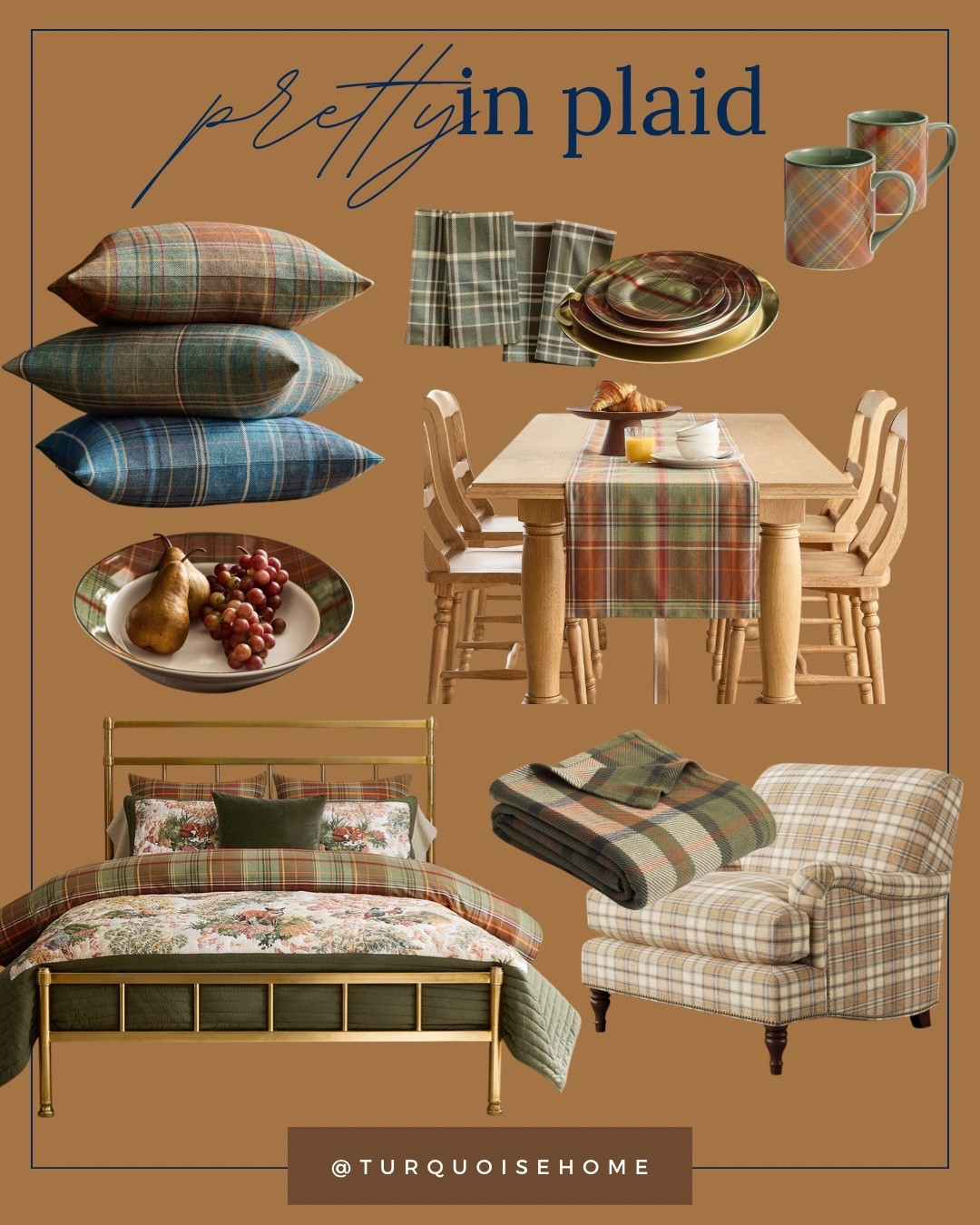 Pretty in plaid for fall!! I fell in love with these plaid pillows several years ago and now I want everything in the same
color way for the fall season!

#LTKSeasonal #LTKHome