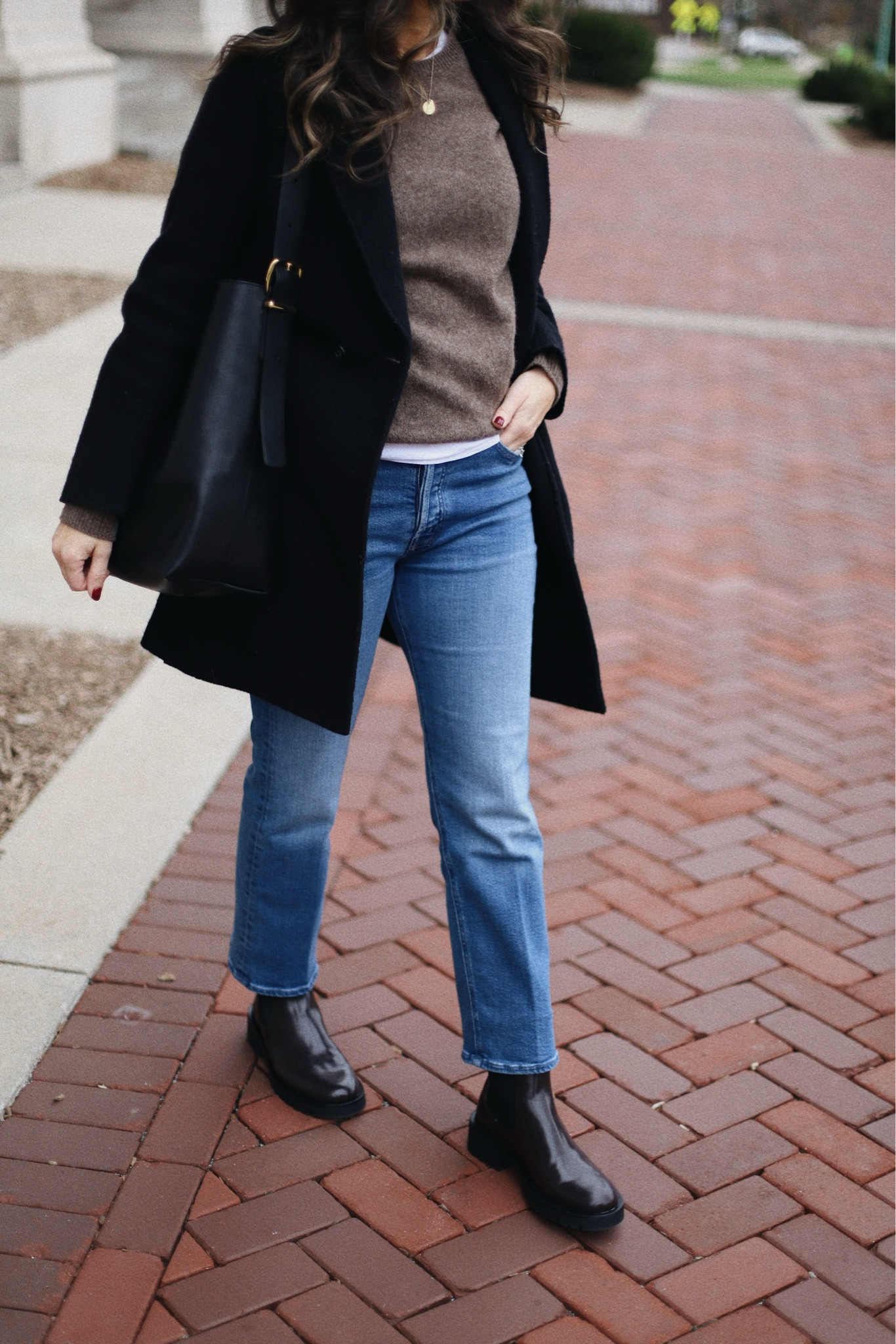 My kinda casual chic everyday outfit. 
These boots from H&M are an insane deal (obviously not leather).  I’m 8.5 and took size 9. Linked a few other very affordable options.  
Jeans are super comfortable and flattering. Tts but If in between sizes, size down. 
Wearing xs in this coat - lowest price I’ve seen (I have it in camel too).
I sized up in sweater for a looser fit.  
Best tote and lowest price yet!!! 


#LTKSaleAlert #LTKCyberWeek #LTKStyleTip
