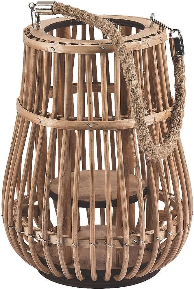 Fun Express Natural Rattan Lantern with Handle - Decorative Candle Lantern for Table Decor & Cent... | Amazon (US)