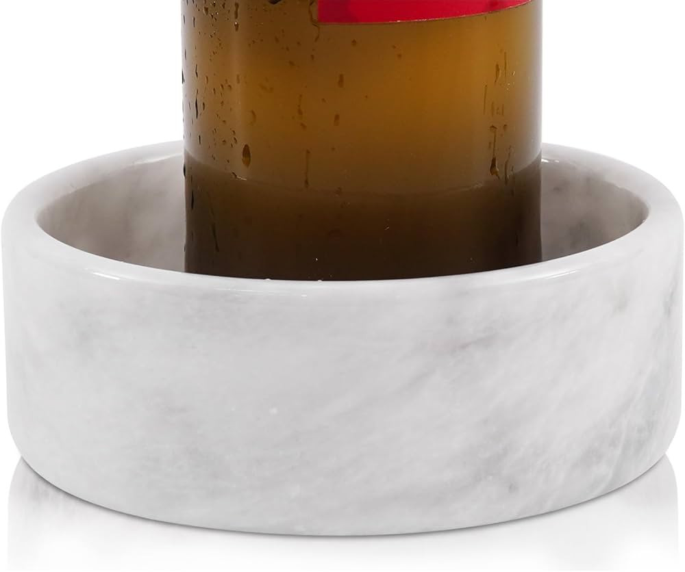 Radicaln Marble Wine Bottle Coaster White 5.5" Inch Handmade Drink Coasters Wine Stand - Used As ... | Amazon (US)