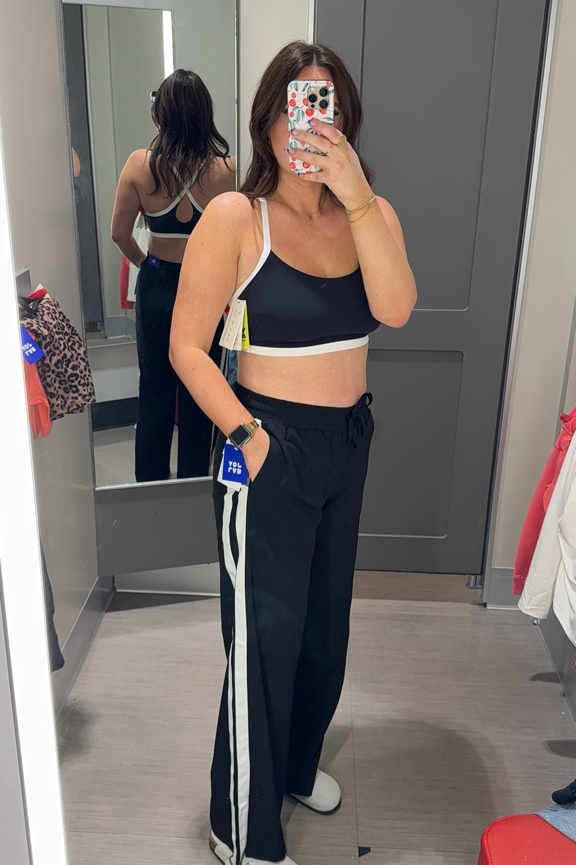 Target activewear 30% off! Track pants are trending and I can’t wait to style these (wearing medium) and loving the white trim and back of this top (wearing large) 

#LTKStyleTip #LTKFitness #LTKSaleAlert