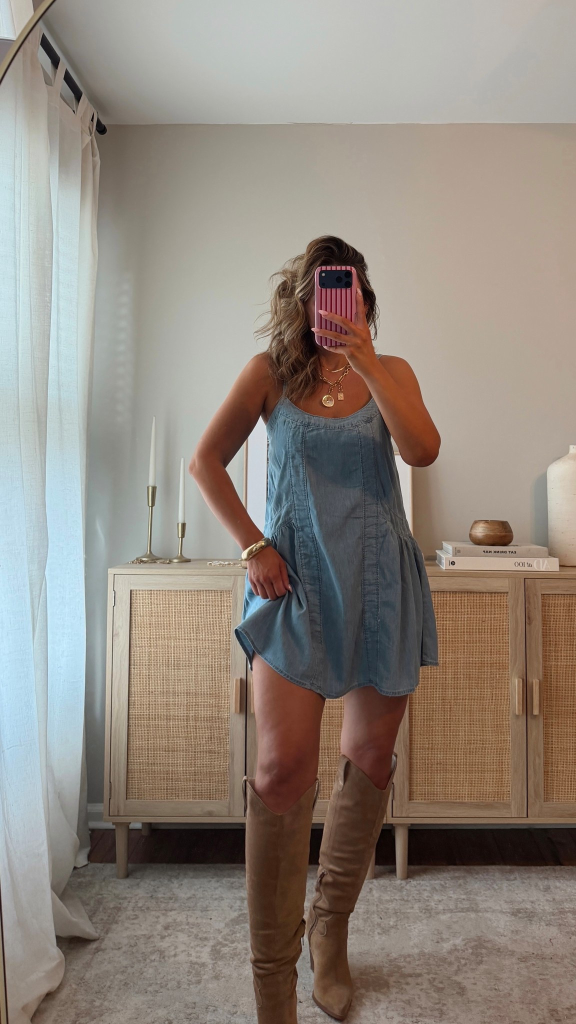 the denim baby doll dress is so soft and comfy! it’s lightweight and flowy— perfect for spring, summer, & would be so cute for concerts! i’m in a size small @abercrombie  for anything that’s vici use LEANN35 for $$ off! denim dress, spring outfit 

#LTKFestival