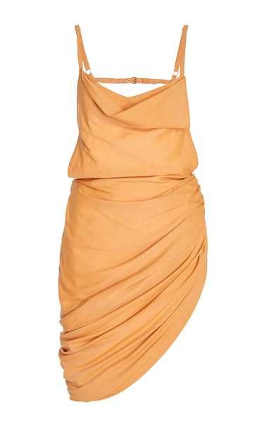 La Saudade Draped Crepe Open-Back Mini Dress | Moda Operandi (Global)