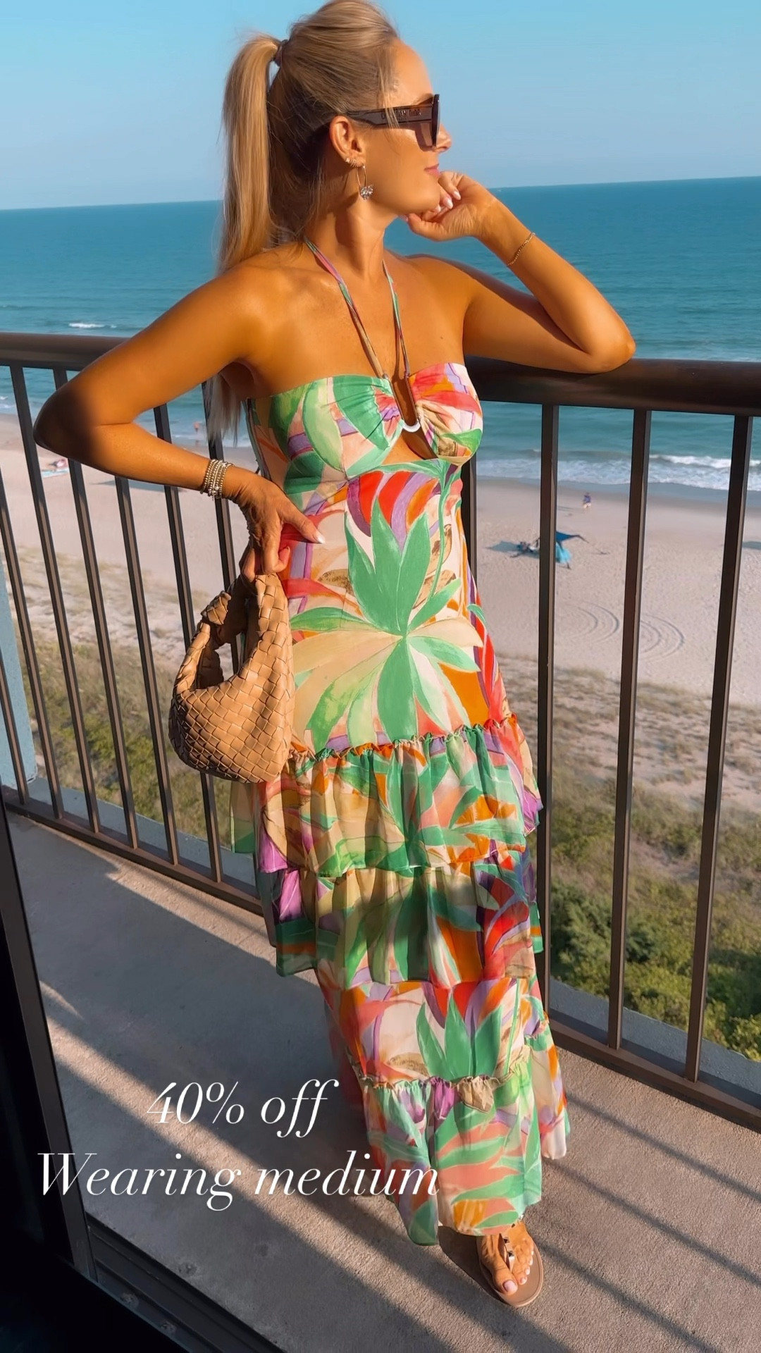 40% off this fun vacation dress . Wearing medium 

#LTKFindsUnder100 #LTKOver40 #LTKFestival