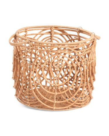 Large Round Basket With Handles | TJ Maxx