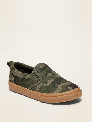 Camo-Print Canvas Slip-Ons for Toddler Boys | Old Navy (US)