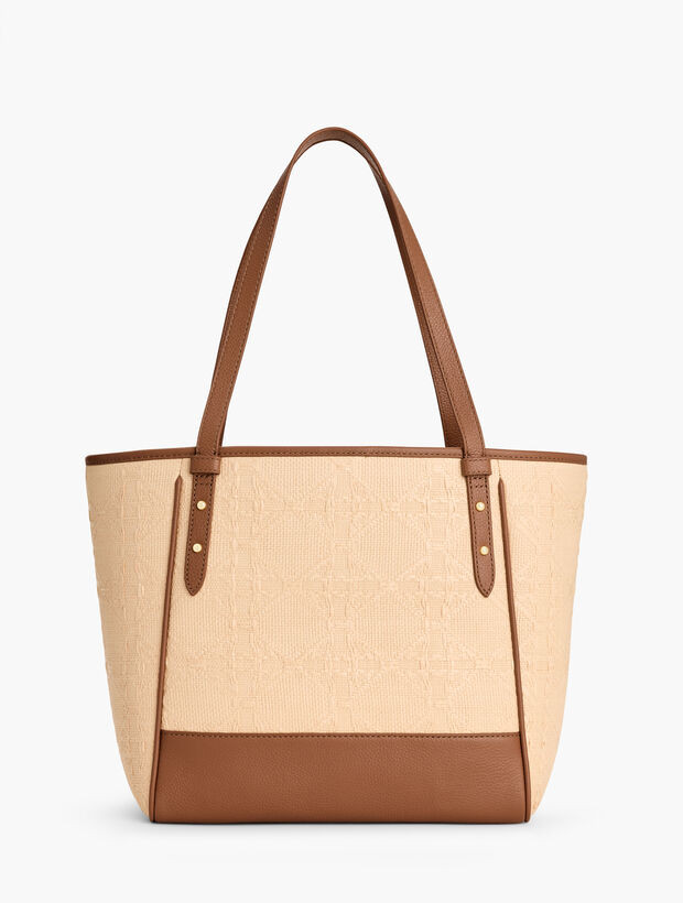 Diamond Straw Tote | Talbots