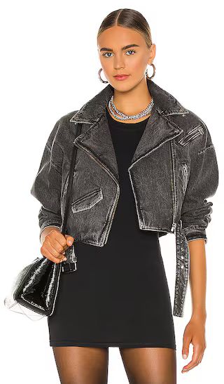 x REVOLVE Dylan Jacket in Acid Wash Black | Revolve Clothing (Global)