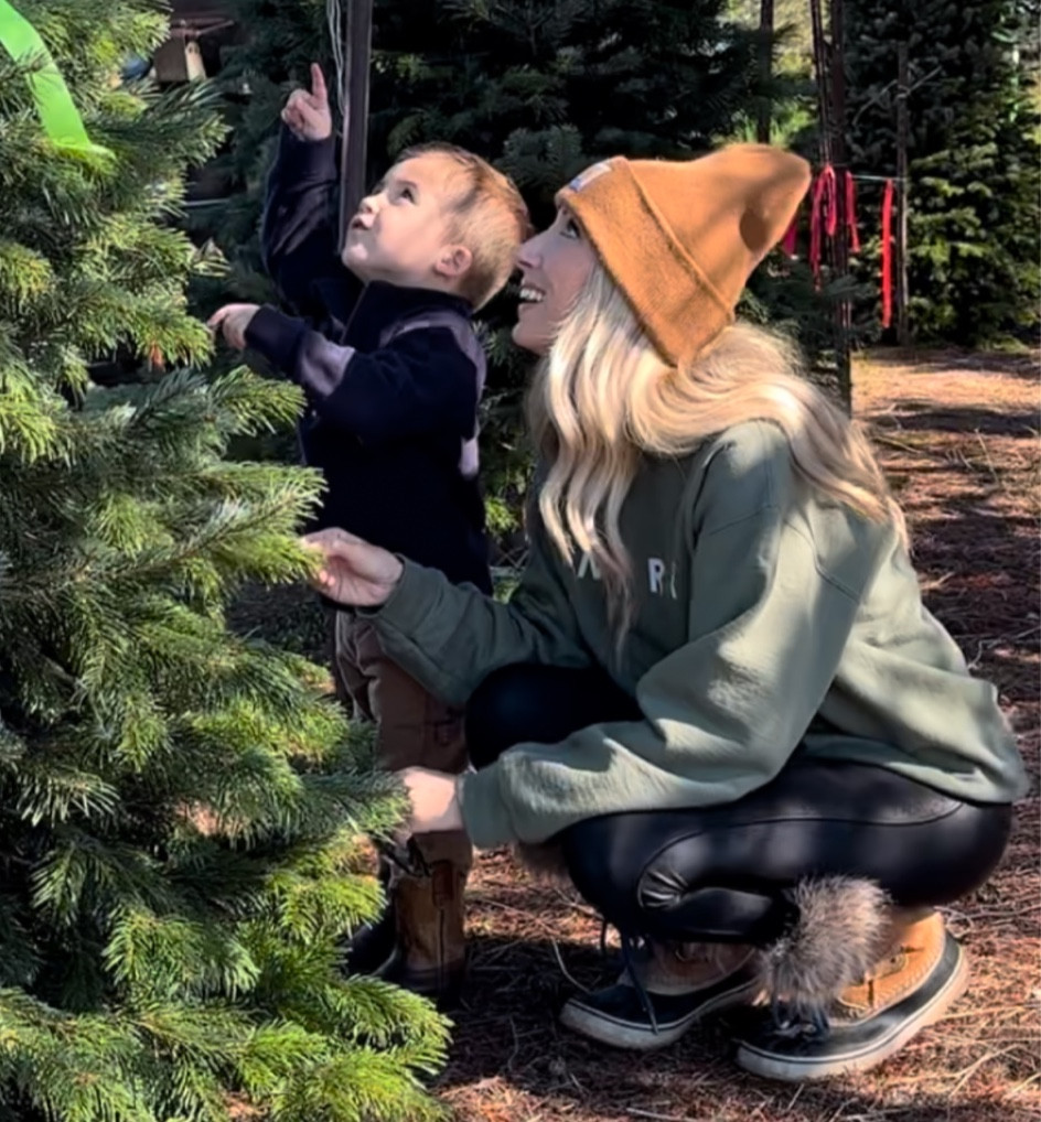 Holiday outfit, festive outfit, Christmas sweatshirt size M, spanx leggings, sorel boots, carhart hat, carhart beanie, Christmas outfit, snow boots, ski trip. 

#LTKfamily #LTKSeasonal #LTKHoliday