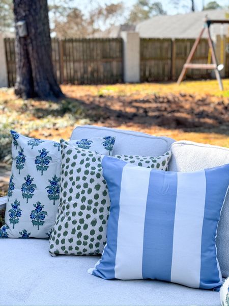 The perfect budget- friendly way to elevate your patio in a flash? Outdoor pillows! & pro tip- order the size up for your insert for an even more elevated look  

#LTKhome #LTKstyletip