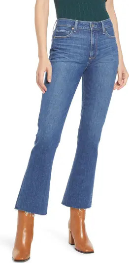 Vintage Colette High Waist Raw Hem Crop Flare Jeans | Nordstrom