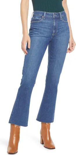 Vintage Colette High Waist Raw Hem Crop Flare Jeans | Nordstrom