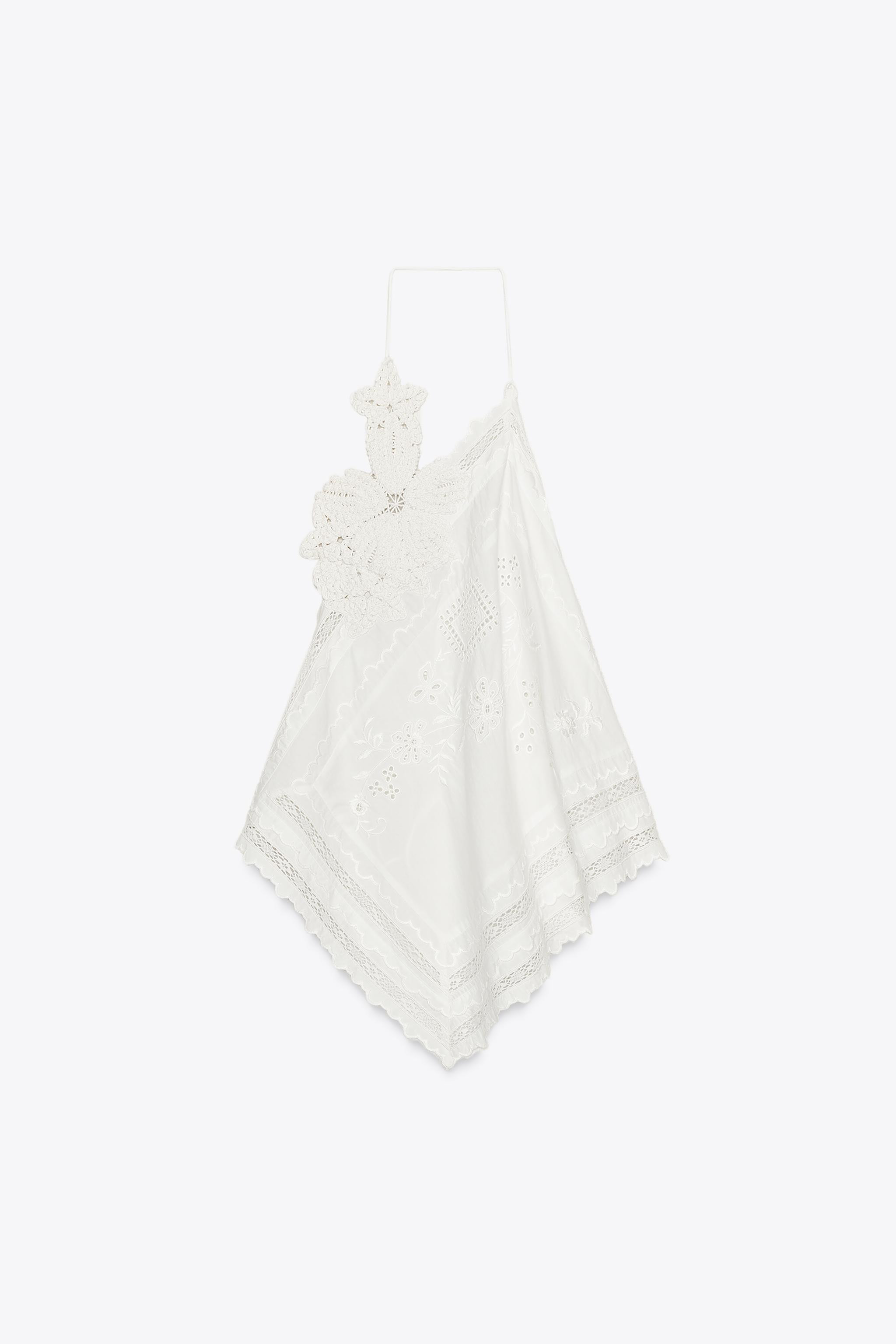 ZW COLLECTION ASYMMETRIC FLOWER TOP | Zara US