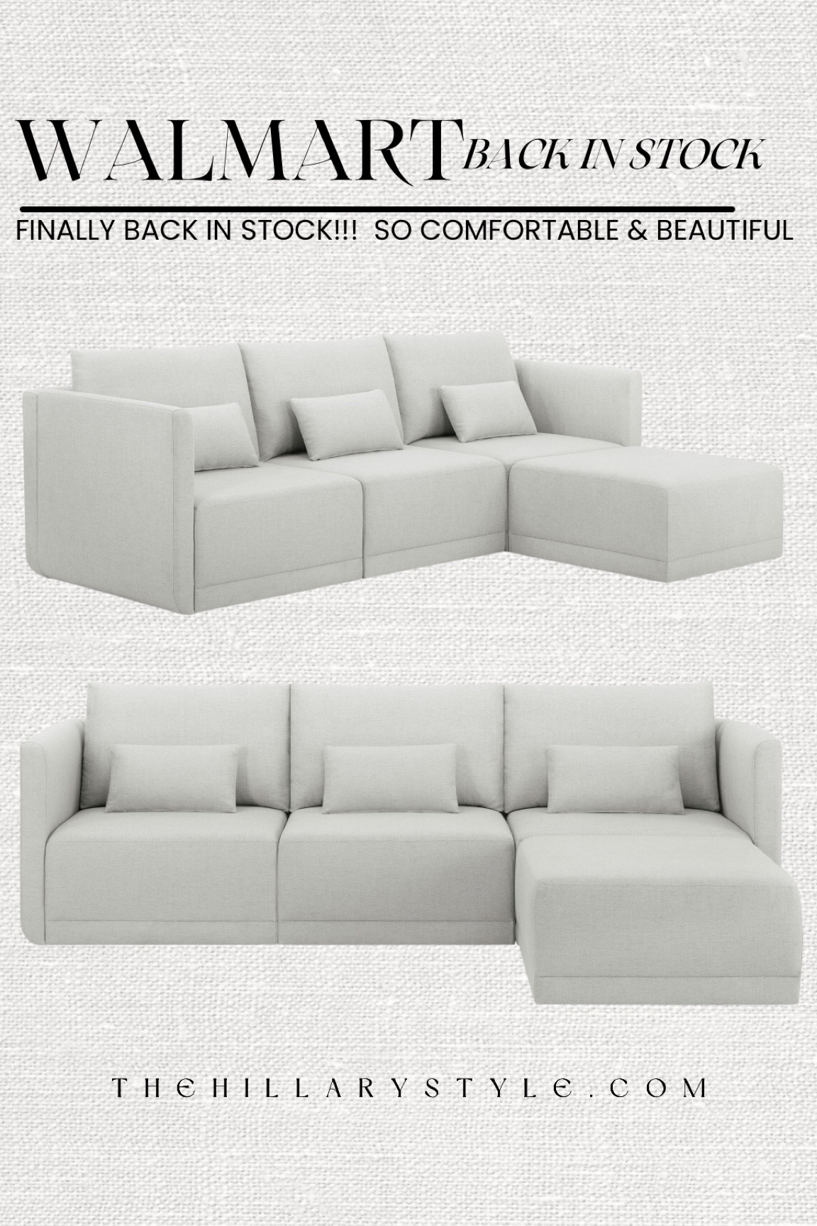 My sofa is Back in Stock!  So comfortable and great quality  

#LTKOver40 #LTKStyleTip #LTKHome