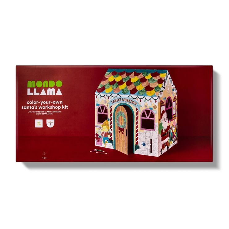 Color-Your-Own Santa's Workshop Large - Mondo Llama™ | Target