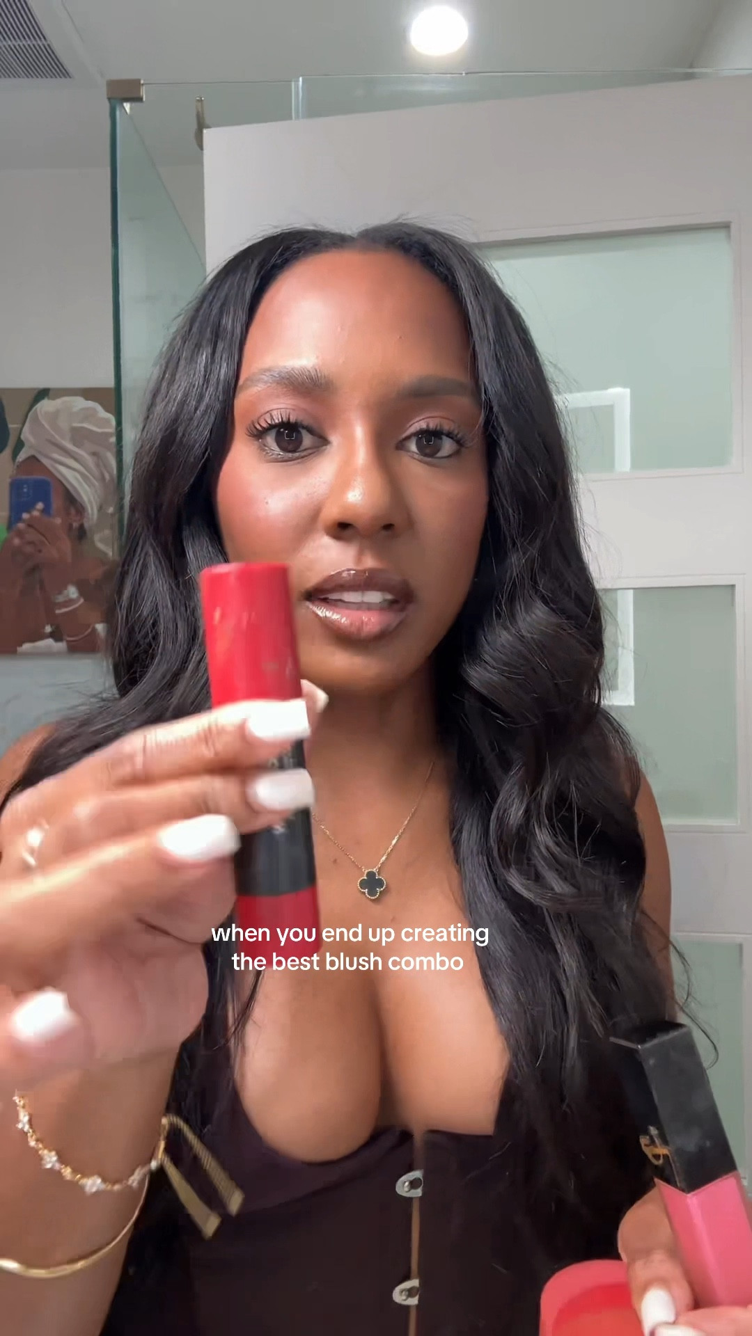 when you end up creating the best blush combo #redblush #orangeblush 

#LTKBeauty