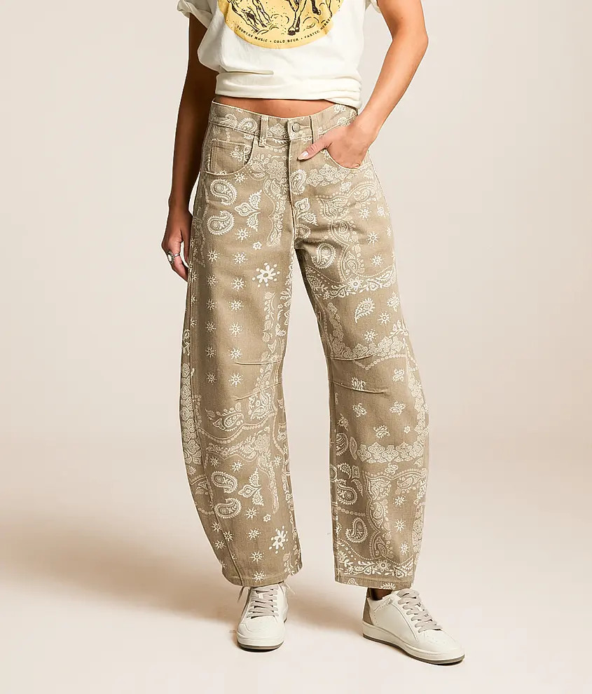 Paisley Barrel Jean | Buckle