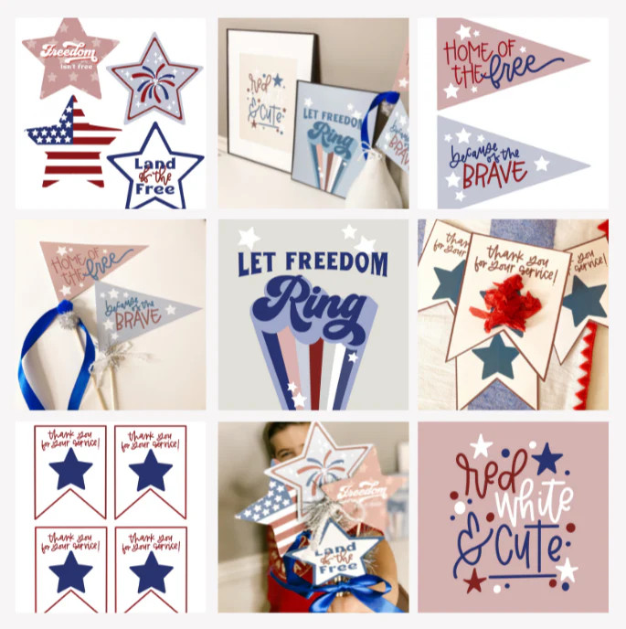 Patriotic Printable Bundle | The Letter Vee