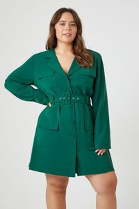 Plus Size Belted Blazer Mini Dress | Forever 21 (US)