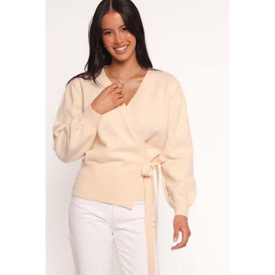 Abbey Ballet Wrap Cardigan - Cream L | Target