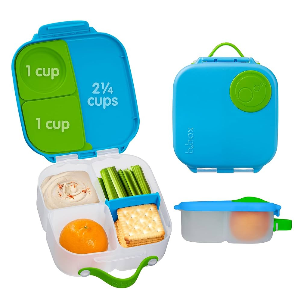 b.box Mini Bento Lunch Box for Kids – Leak Proof Toddler Lunch Box for Daycare w/Whole Fruit & ... | Amazon (US)