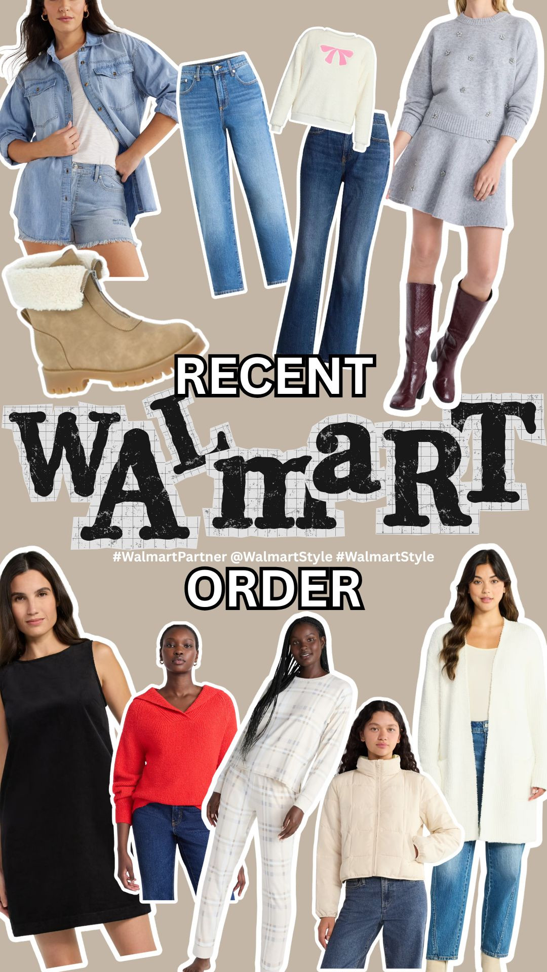 My recent Walmart order! Lot's of basics and layering pieces! It's getting cold here in Texas.. but let's see how long that'll last haha

#WalmartPartner @WalmartStyle #WalmartStyle 

 #LTKSaleAlert #LTKFindsUnder50