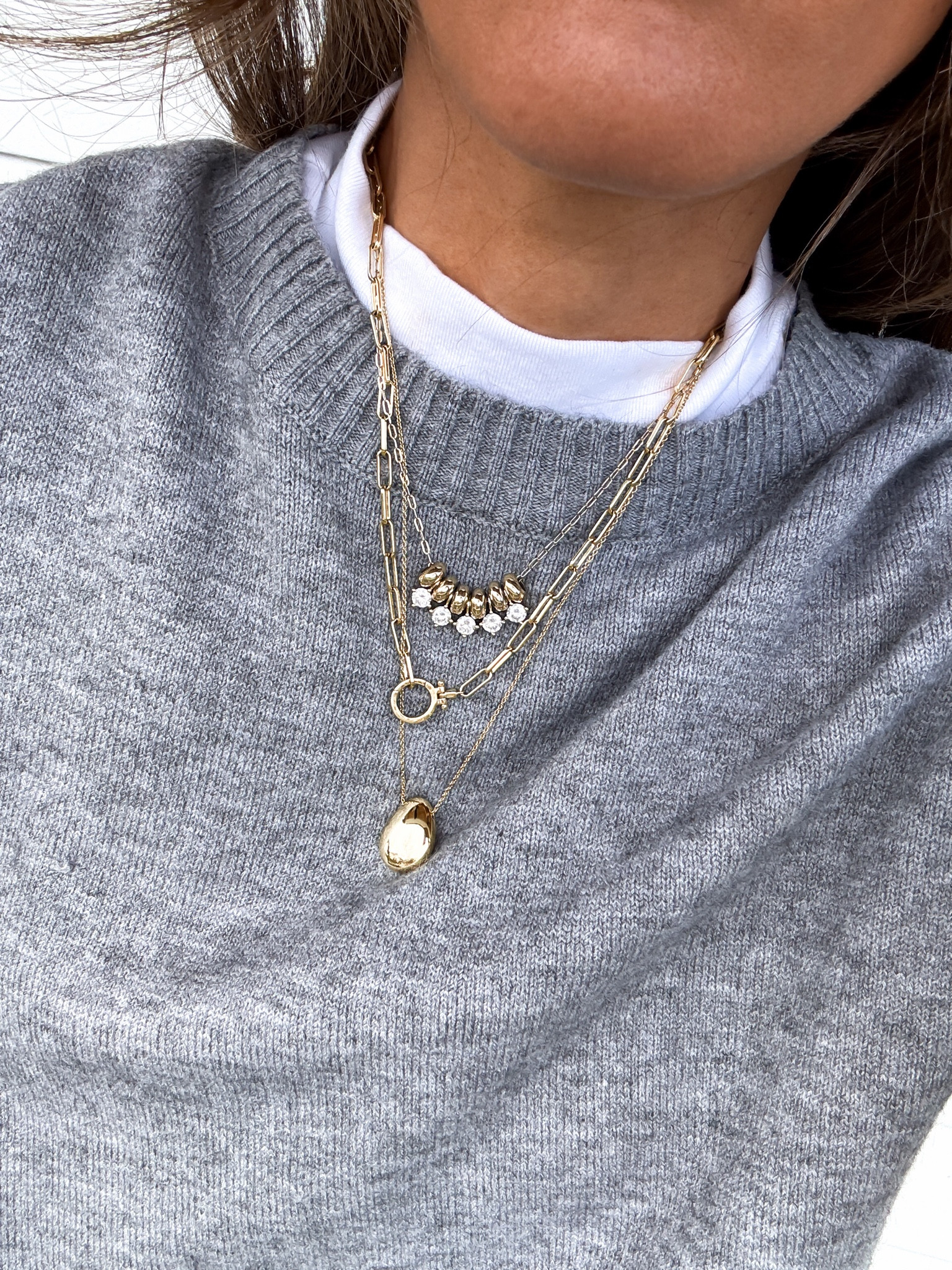 This t-shirt pops perfectly under a crewneck sweater 

Tshirt runs small. Recommend sizing up (I’m wearing a small). 


#LTKSaleAlert #LTKootd #LTKFindsUnder50