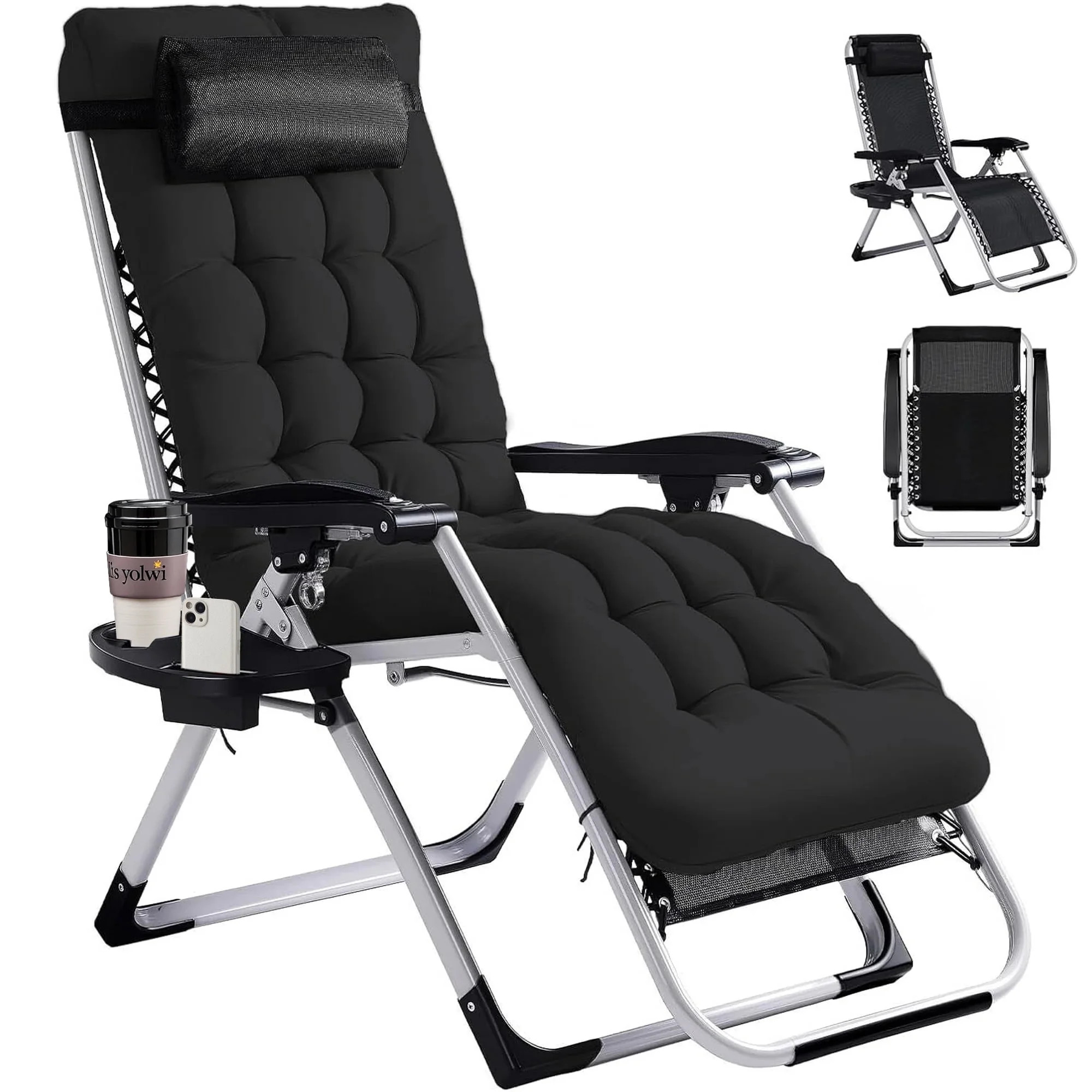 Betcozy Zero Gravity Chairs, Patio Folding Lawn Outdoor Lounge Gravity Camp Reclining Lounge Chai... | Walmart (US)