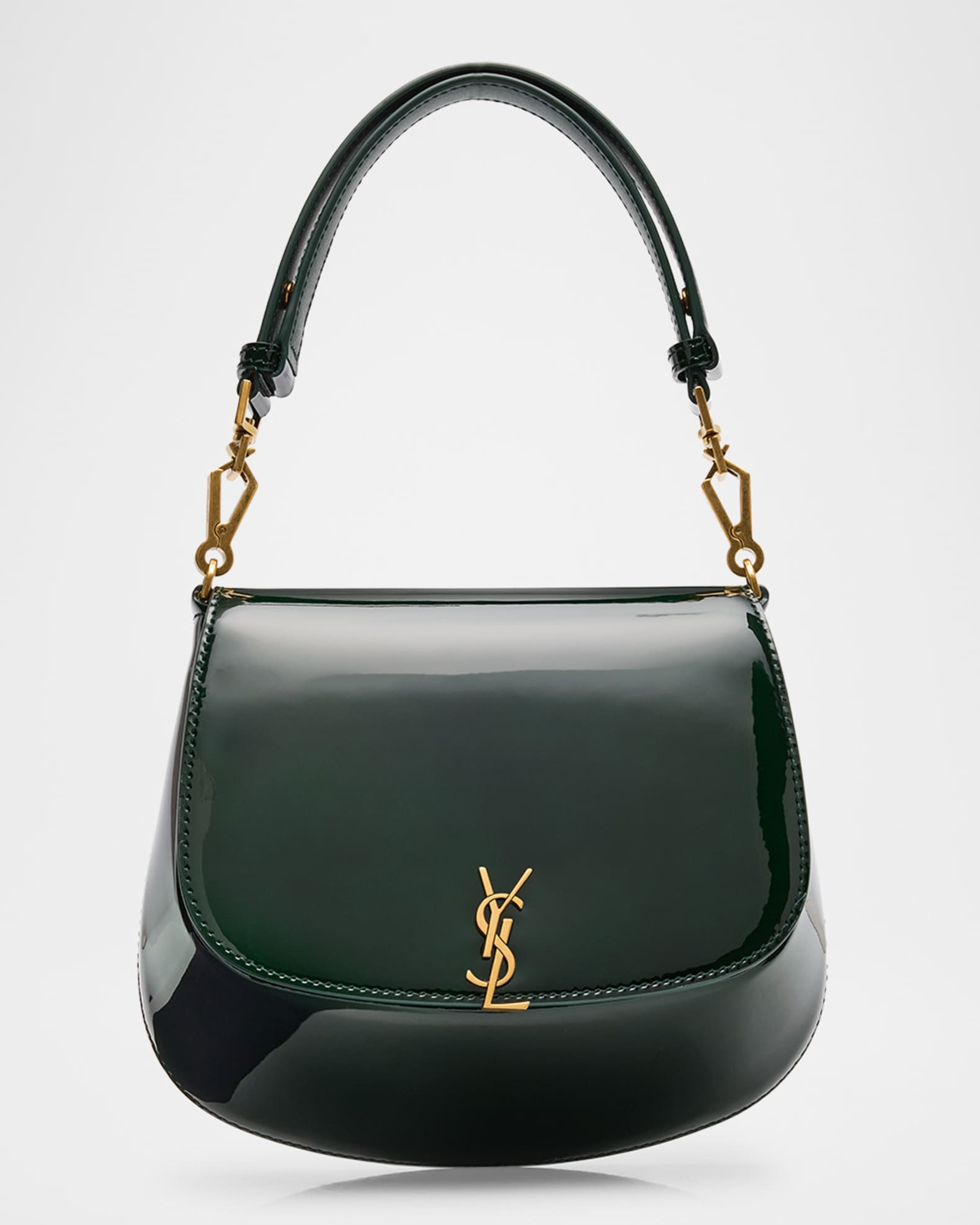 YSL Flap Top-Handle Bag in Patent Leather | Neiman Marcus