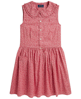 Girls' 7-16 Sleeveless Shirt Dress | Macy's