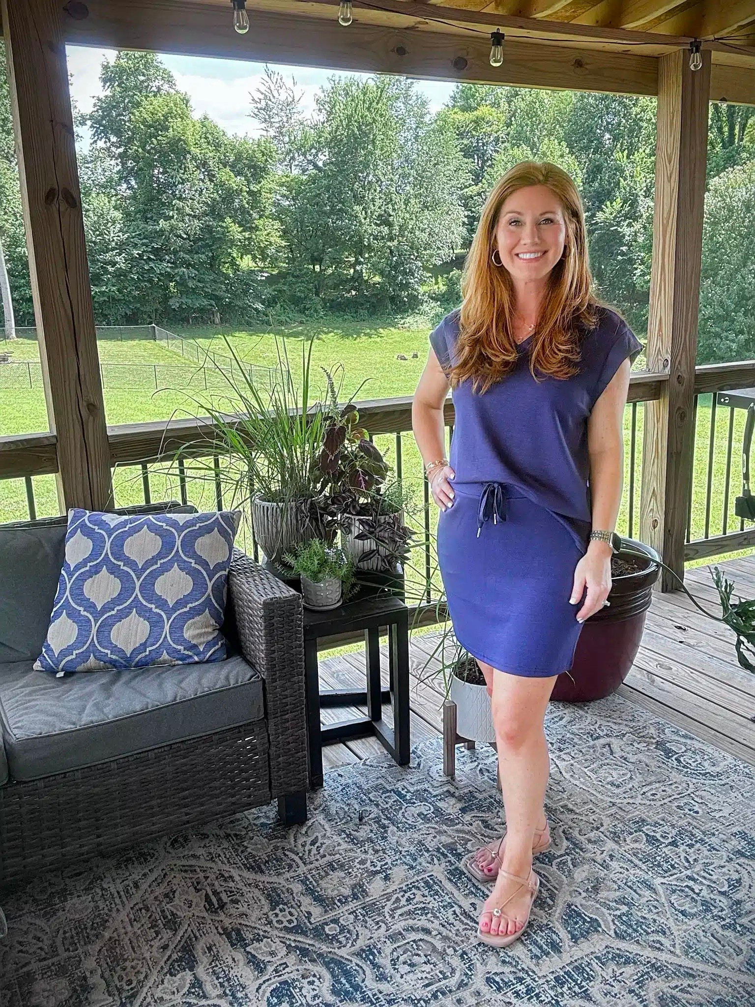 Amazon Prime Days is going on now! Stephanie is sharing a set from Amazon that comes in multiple colors, she’s wearing a small. Her sandals are also from Amazon and they’re a 7.5.

#LTKTravel #LTKOver40 #LTKPetite