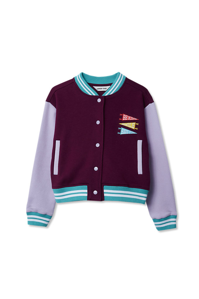 Girls Varsity Bomber Jacket | Lands' End | Lands' End (US)