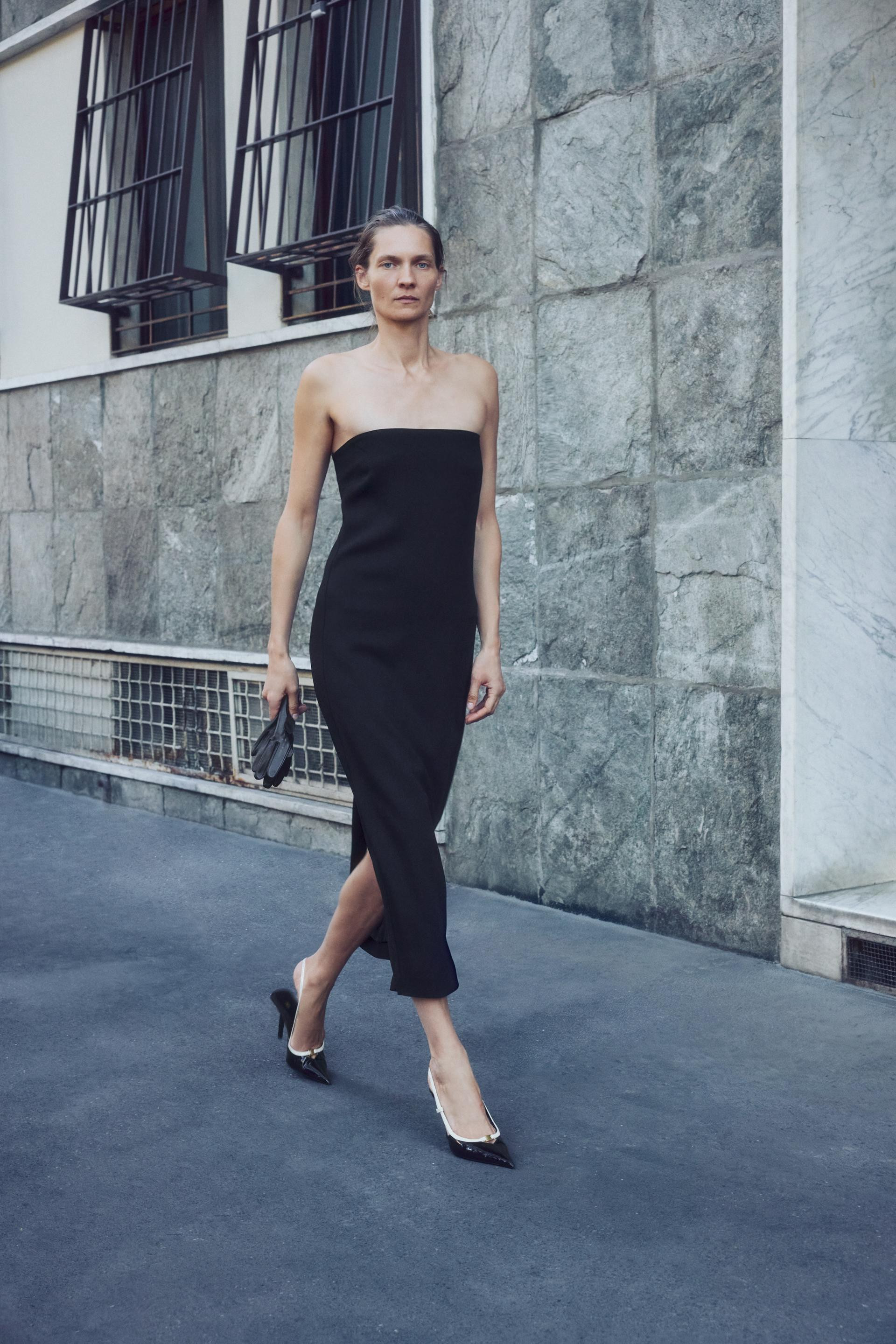 Zara - Strawberry Dress - Black - L - Woman | Zara US