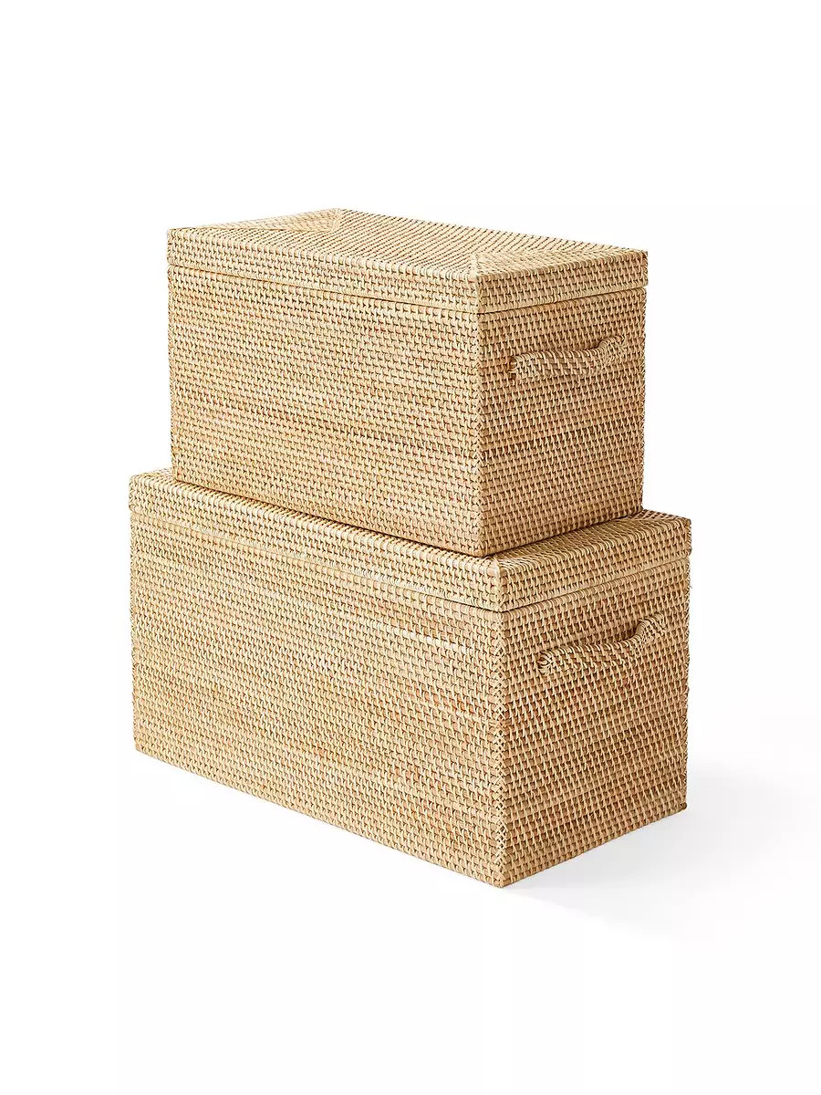 Inverness Lidded Bin | Serena and Lily