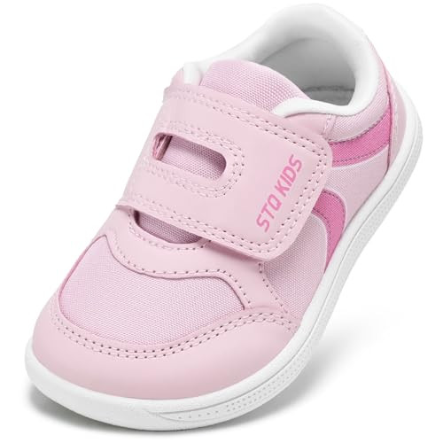 Toddler Wide Toe Box Shoes Girls Barefoot Shoes Girl Sneakers Kids Tennis Shoes Preschool Non Slip Lightweight Comfortable First Walking Running Outdoor Activities Cute Water Pink Infant Size 4 | Amazon (US)