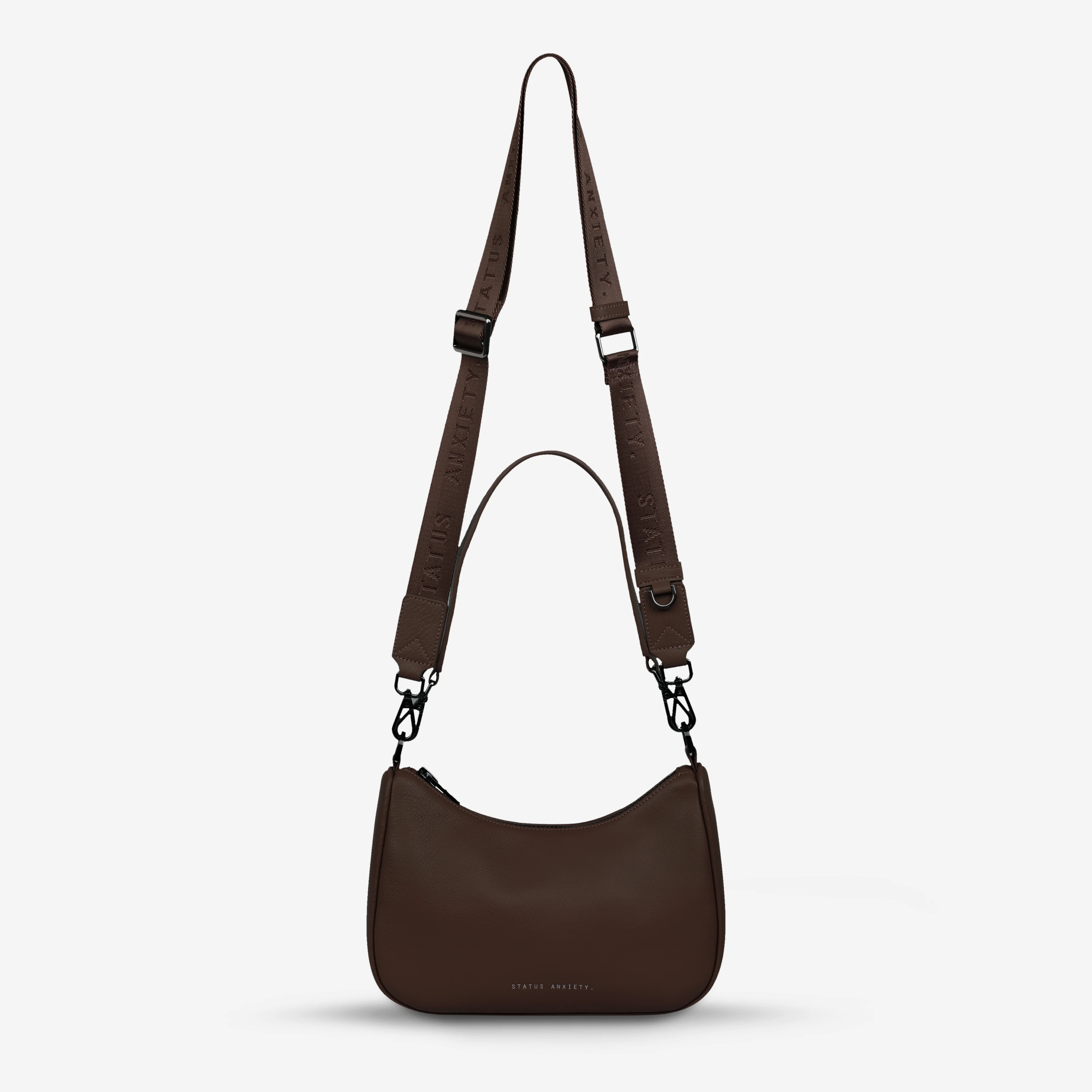 Look Both Ways Women's Cocoa Leather Bag | Status Anxiety® | Status Anxiety 