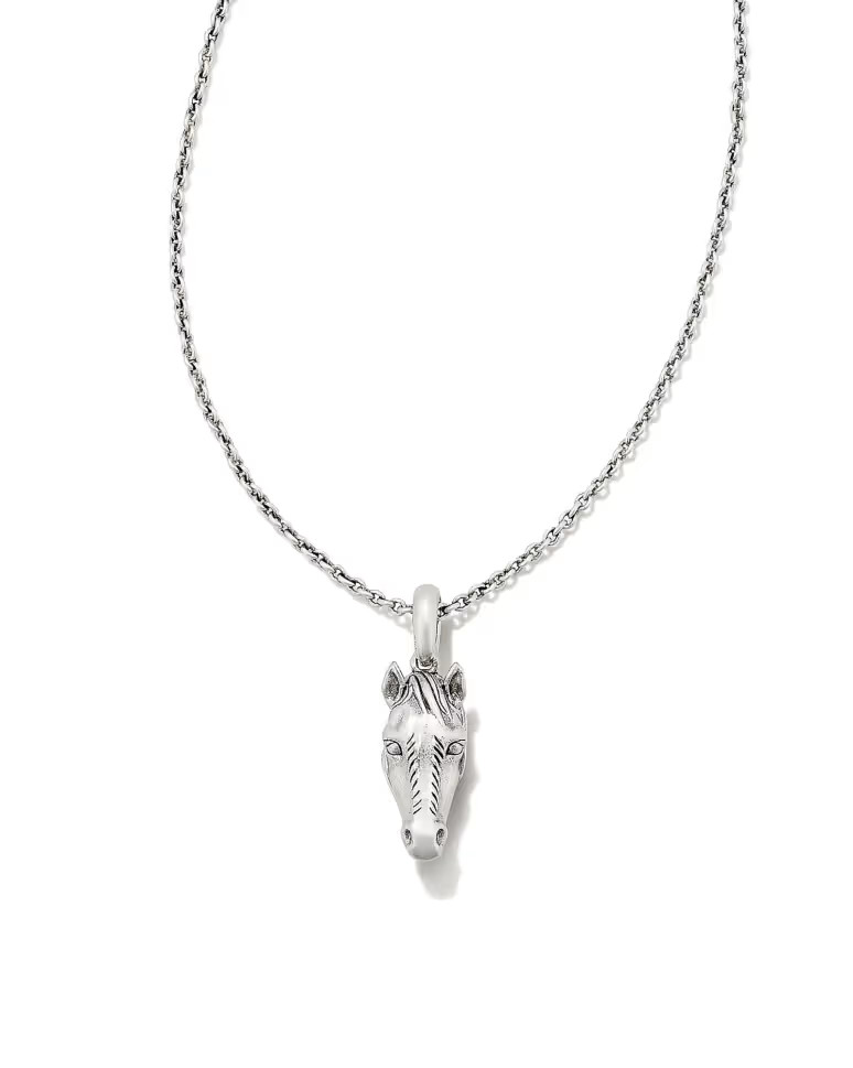 Beau Horse Pendant Necklace in Vintage Silver | Kendra Scott