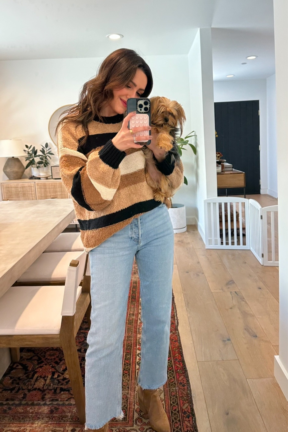 Love this cozy oversized sweater & it’s not itchy 🙌🏼🤎🍂 Wearing it with one of my favorite pairs of denim - comfy and they go with everything! 

#LTKFallSale #LTKFindsUnder100 #LTKSeasonal