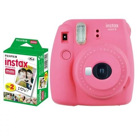 Fujifilm instax mini 9 Instant Film Camera (Flamingo Pink) + Fujifilm Instax Mini Twin Pack Instant  | Walmart (US)