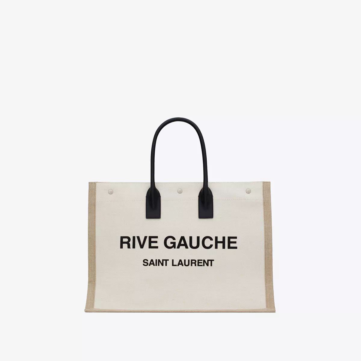 Rive Gauche Tote In Canvas White One Size | Saint Laurent Inc. (Global)