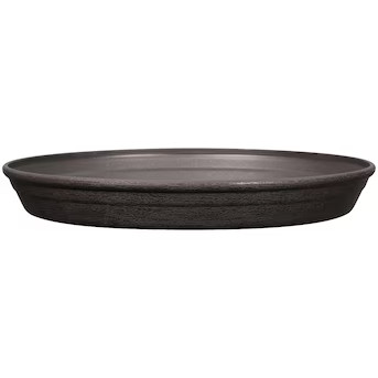 Style Selections 15.24-in Black Plastic Plant Saucer | Lowe's