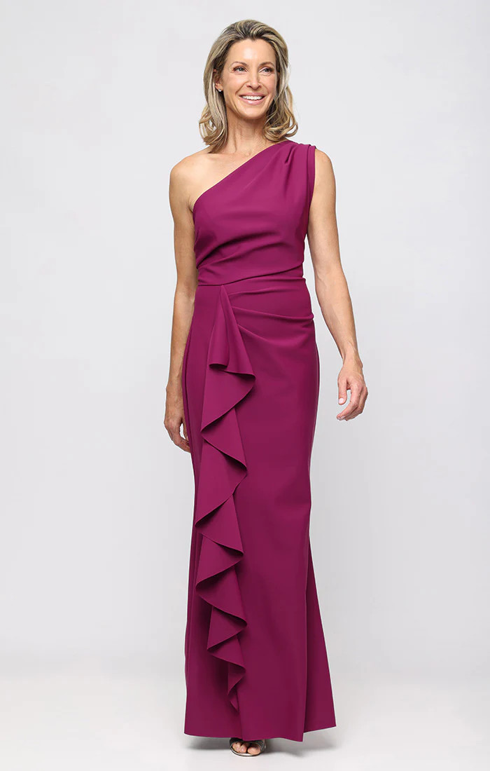 One Shoulder Contour Dress | Alex Evenings