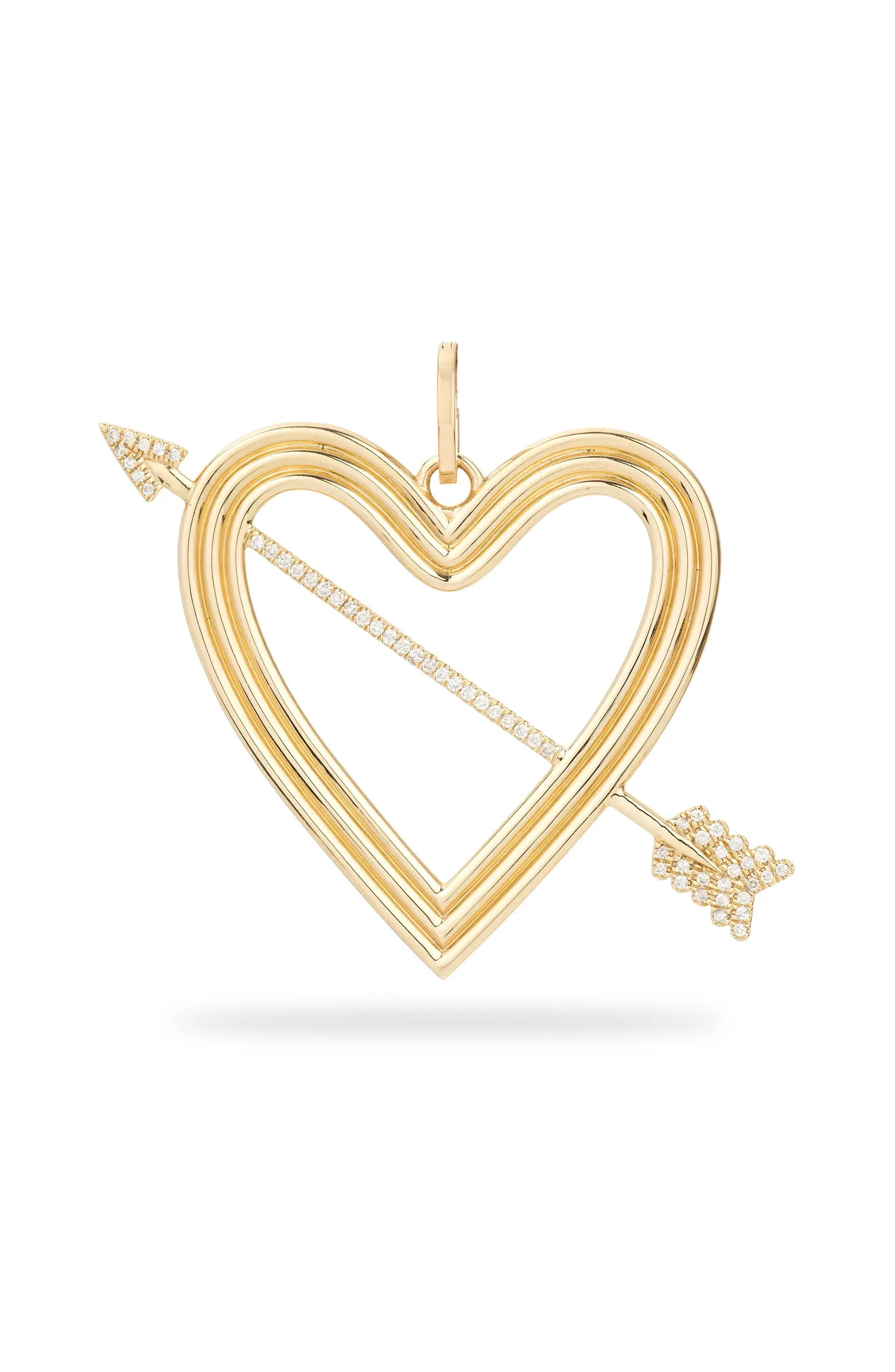 Heart Arrow Charm Pendant | Nordstrom