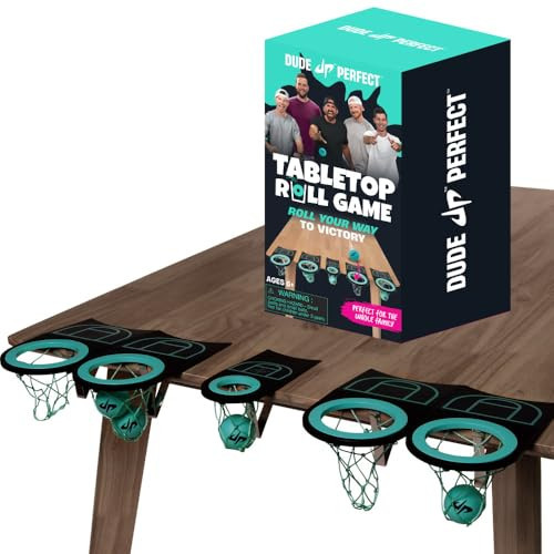 Dude Perfect Tabletop Roll, a Target Toss Game, for Kids and Adults, Great for Family and Friend Game Night, Perfect for a Gift and Parties, Ages 6+ | Amazon (US)