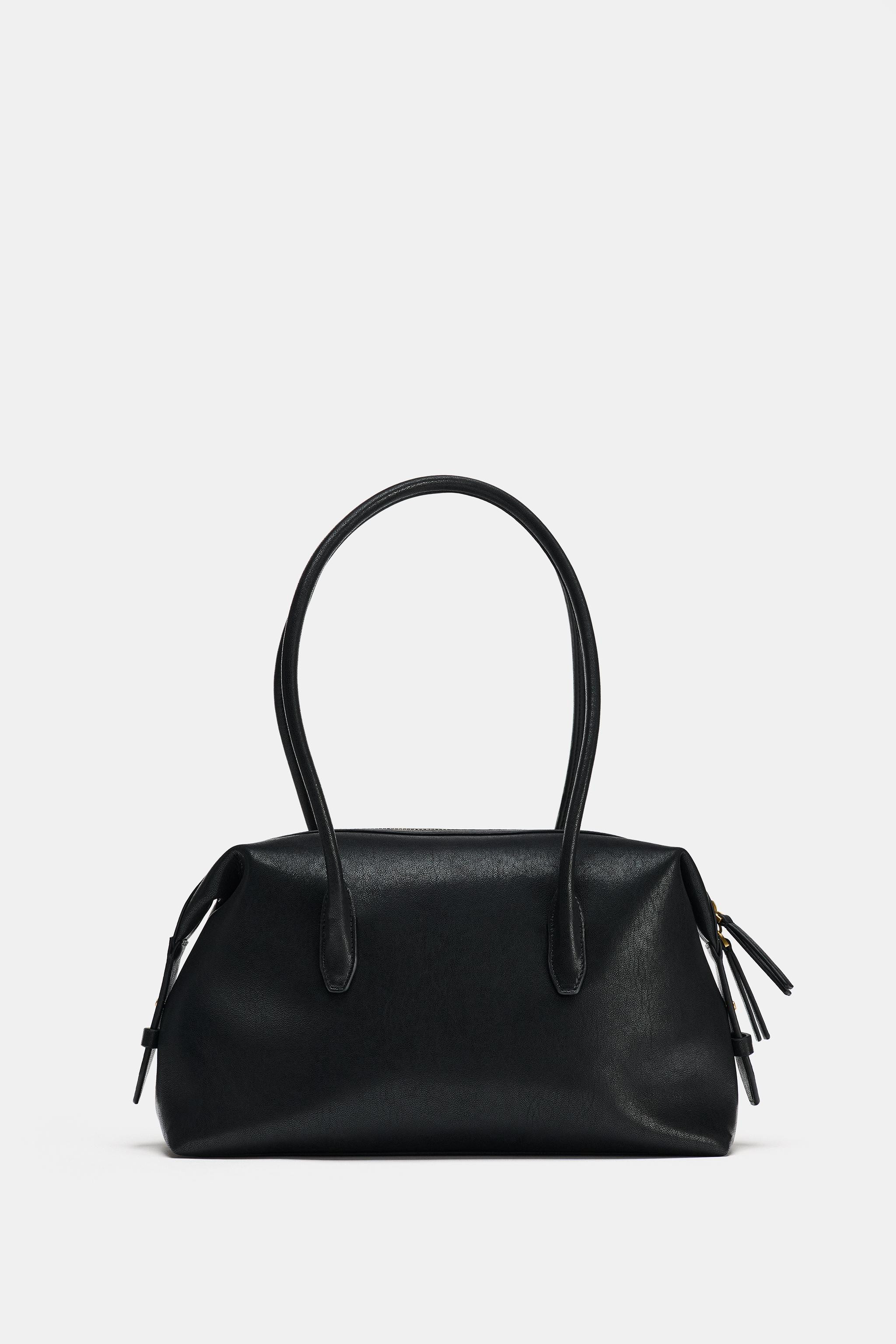 Zara - Elongated Shoulder Bag - Black - One Size Only - Woman | Zara UK
