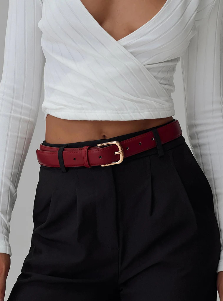 Get Together Belt Red | Princess Polly AU