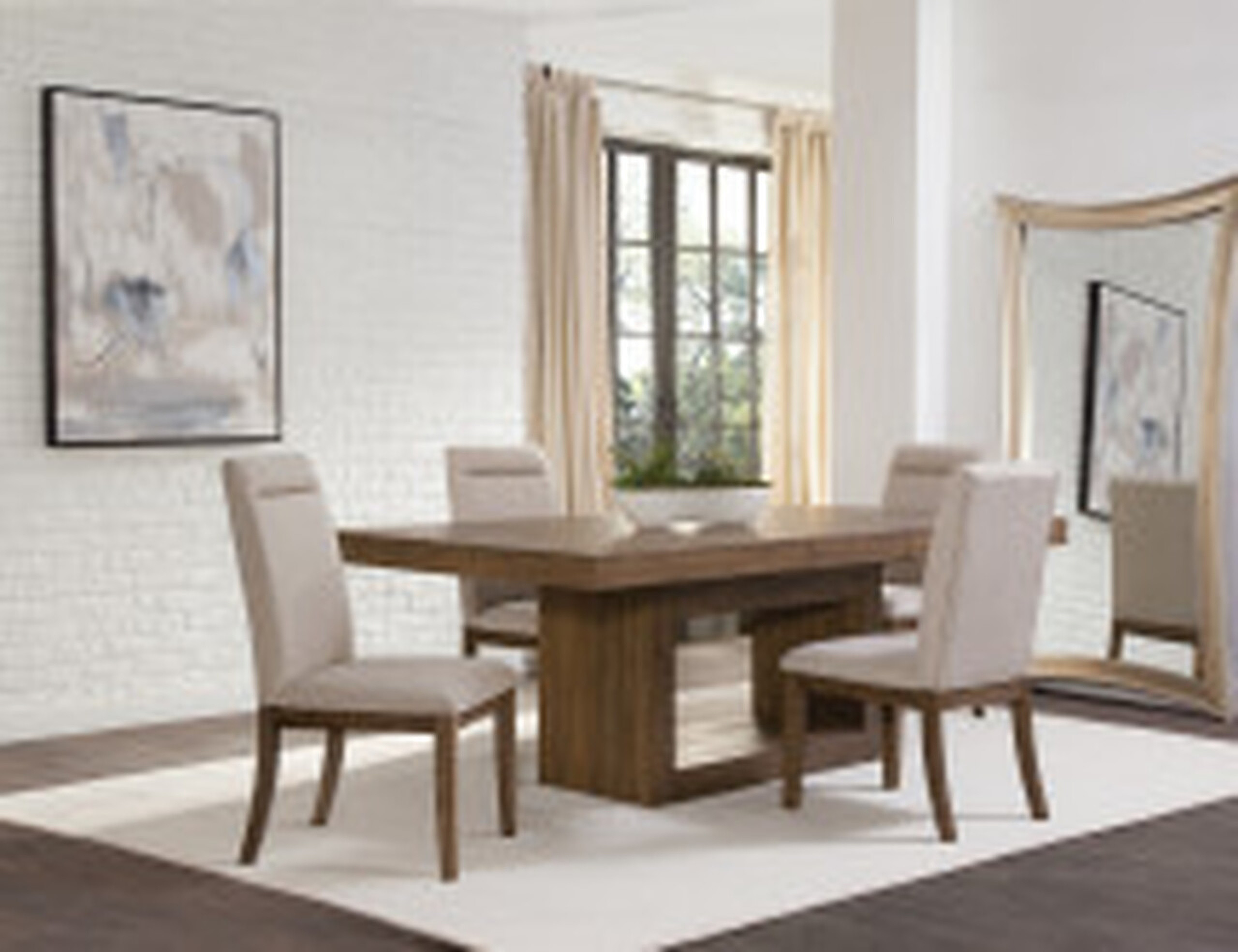 Garland 5 Piece Dining Room Set In Brown | 1stopbedrooms