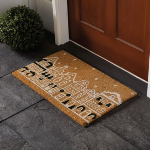 Gingerbread Lane Coir Mat | Ballard Designs, Inc.