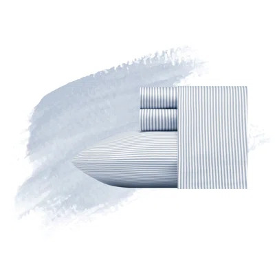 Derrick 200 Thread Count Striped 100% Cotton Percale Sheet Set Foundstone™ Size: Queen | Wayfair North America