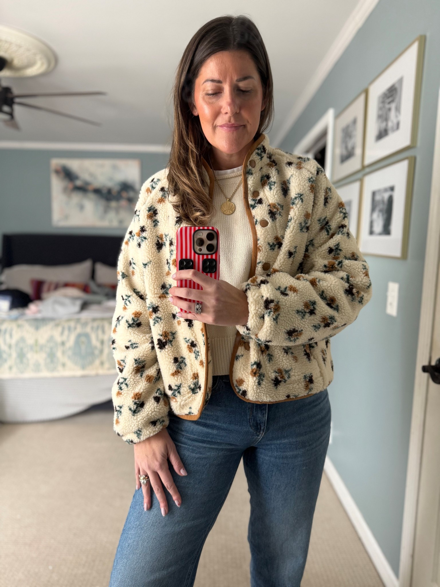 An easy mom outfit on repeat 🤍 classic denim, a soft neutral sweater, and simple gold jewelry. The pop of fun comes from this awesome Amazon fleece. Nothing fussy!


easy everyday outfit, casual chic outfit, neutral outfit ideas, classic denim outfit, elevated casual look, simple everyday style, minimalist outfit, capsule wardrobe outfit, cozy sweater outfit, straight leg jeans outfit, gold jewelry everyday, effortless mom outfit, casual fall outfit, timeless outfit ideas

#LTKootd #LTKmomlife #LTKOver40
